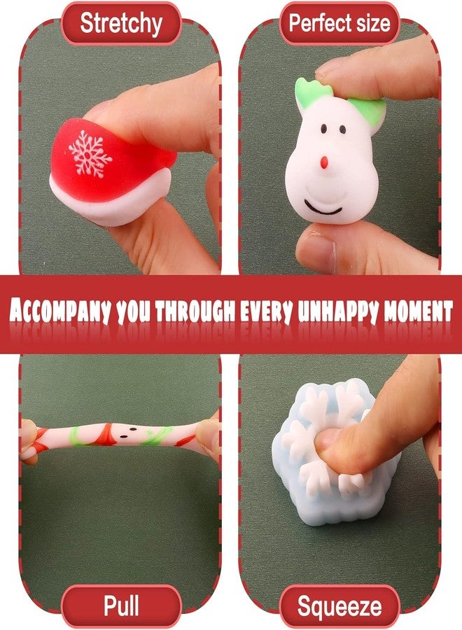 JDSTY 24Pcs Christmas Mochi Squishy Toys for Kids Girls Boys Toddlers Party Favors Stocking Stuffers Gifts - Image 4